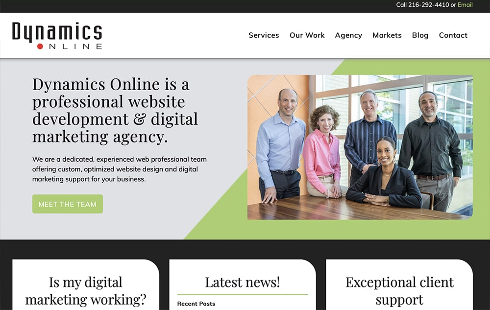 Dynamics Online website